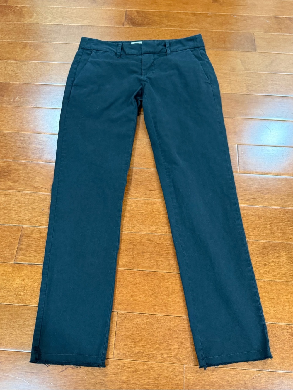 Nili Lotan Black Cotton & Elastane Ankle Crop East Hampton Pants Sz. 00 - Picture 2 of 6
